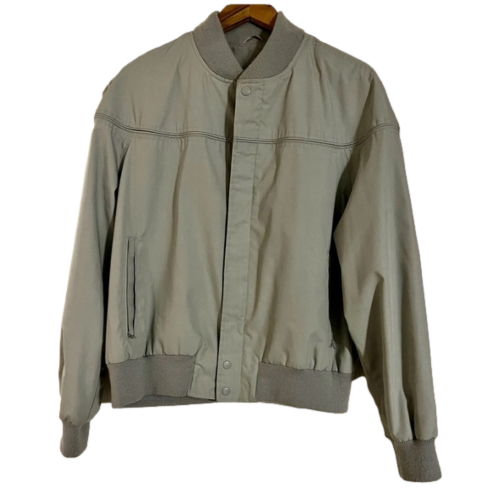 1970s Arnie (Arnold Palmer) Gray Golf Jacket Size XL Vintage